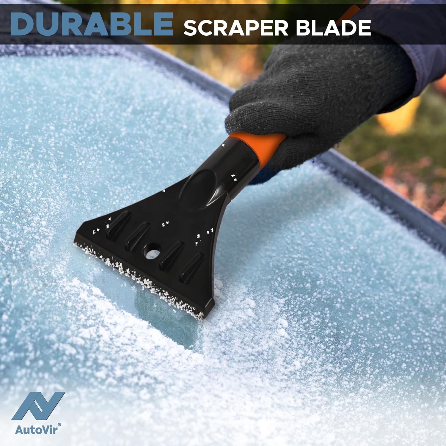 image:imageAutovir 39 6 in 1 Snow Shovel for Car 270 Degree Rotating Snow Brush Ice Scraper for Car Windshield Scratch Free Extendable Snow Squeegee for SUV Truck Winter AccessoriesMini Brushorange