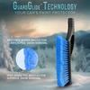 EcoNour 27″ Aluminum Car Snow Scraper and Brush (Red) | Scratch-Free | Weaved Bristle Head with Metal Body Ice Scraper for Car Windshield-Tough Ice Scraper with Ergonomic Foam Grip for Cars-1 Pack(Blue)
