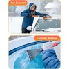 EcoNour 27″ Aluminum Ice Scrapers for Car Windshield | Car Snow Scraper | For Car Window and Snow Brush with Ergonomic Foam Grip Winter Accessories (Orange)(Orange  Red & Green)