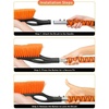 EcoNour 27″ Aluminum Ice Scrapers for Car Windshield | Car Snow Scraper | For Car Window and Snow Brush with Ergonomic Foam Grip Winter Accessories (Orange)(Orange)