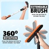 EcoNour 36″ Extendable Snow Brush and Ice Scraper |3-in1 Snow Removal Brush | Telescopic Brush with 360° Rotating Head for Car Windshield | Ice Scraper for SUV, Truck, and Car | Winter Car Accessories(63″)