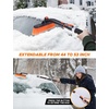 EcoNour 36″ Extendable Snow Brush and Ice Scraper |3-in1 Snow Removal Brush | Telescopic Brush with 360° Rotating Head for Car Windshield | Ice Scraper for SUV, Truck, and Car | Winter Car Accessories(53″)