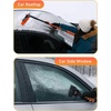 EcoNour 36″ Extendable Snow Brush and Ice Scraper |3-in1 Snow Removal Brush | Telescopic Brush with 360° Rotating Head for Car Windshield | Ice Scraper for SUV, Truck, and Car | Winter Car Accessories(44.7″)