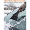 EcoNour 36″ Extendable Snow Brush and Ice Scraper |3-in1 Snow Removal Brush | Telescopic Brush with 360° Rotating Head for Car Windshield | Ice Scraper for SUV, Truck, and Car | Winter Car Accessories(53″)