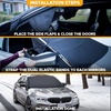 EcoNour Car Windshield Cover for Ice and Snow (69″x42″) | Snow Brush and Ice Scrapers for Car (1 Pack) with Scratch Free Bristle Head | Winter Car Kit for Cars, Trucks, SUVs