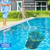 EcoNour Pool Skimmer Net Professional Heavy Duty Deep Ultra Fine Mesh Pool Leaf Rake for Cleaning Leaves and Debris, Strong Frame Fits Standard Poles (No Pole)(Skimmer Net Aluminum)
