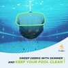 EcoNour Pool Skimmer Net Professional Heavy Duty Deep Ultra Fine Mesh Pool Leaf Rake for Cleaning Leaves and Debris, Strong Frame Fits Standard Poles (No Pole)(Skimmer Net Aluminum)