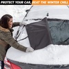 EcoNour Rear Windshield Cover for Ice and Snow | Car Back Window Snow Cover | Frost Cover | Complete Protection from Snow and Other Winter Debris | Winter Car Accessories for Sedan, SUV & Van-Medium(Rear Snow Cover)