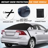 EcoNour Rear Windshield Cover for Ice and Snow | Car Back Window Snow Cover | Frost Cover | Complete Protection from Snow and Other Winter Debris | Winter Car Accessories for Sedan, SUV & Van-Medium(Rear Snow Cover)
