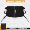 EcoNour Windshield Cover for Ice and Snow – Universal Fit for Car, SUV, Truck, Heavy Duty 600D Oxford Fabric Frost Protector for Ice & Sleet, Includes Anti-Theft Straps, Medium (69″x42″)(XX-Large)