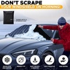 EcoNour Windshield Cover for Ice and Snow | Windshield Snow Cover with Side Mirror Cover & Wiper Protection | Oxford Fabric Winter Cover for Cars, SUVs, Trucks | Medium (69″x42″)(Medium Blue)