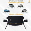 EcoNour Windshield Cover for Ice and Snow | Windshield Snow Cover with Side Mirror Cover & Wiper Protection | Oxford Fabric Winter Cover for Cars, SUVs, Trucks | Medium (69″x42″)(Snow cover with side mirror)