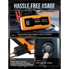 EcoNour car Battery Jump Starter 1600A Peak Up to 7L Gas & 5.5L Diesel Engines 12V Lithium Jump Box with Jumper Cables, USB Charger, LCD Display, LED Flashlight – for Cars, SUVs, Trucks(Orange)
