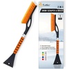 EcoNour 27″ Aluminum Ice Scrapers for Car Windshield | Car Snow Scraper | For Car Window and Snow Brush with Ergonomic Foam Grip Winter Accessories (Orange)(Orange)