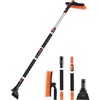 EcoNour 36″ Extendable Snow Brush and Ice Scraper |3-in1 Snow Removal Brush | Telescopic Brush with 360° Rotating Head for Car Windshield | Ice Scraper for SUV, Truck, and Car | Winter Car Accessories(53″)