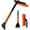 EcoNour 36″ Extendable Snow Brush and Ice Scraper |3-in1 Snow Removal Brush | Telescopic Brush with 360° Rotating Head for Car Windshield | Ice Scraper for SUV, Truck, and Car | Winter Car Accessories(27)