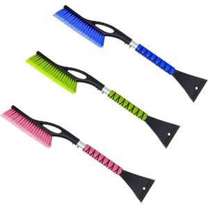 Autovir 39″ 6 in 1 Snow Shovel for Car | 270 Degree Rotating Snow Brush | Ice Scraper for Car Windshield | Scratch Free Extendable Snow Squeegee for SUV, Truck Winter Accessories(Blue)