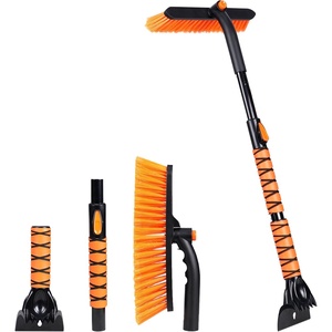 EcoNour 36″ Extendable Snow Brush and Ice Scraper |3-in1 Snow Removal Brush | Telescopic Brush with 360° Rotating Head for Car Windshield | Ice Scraper for SUV, Truck, and Car | Winter Car Accessories(36)