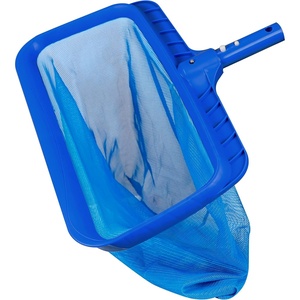 EcoNour Pool Skimmer Net Professional Heavy Duty Deep Ultra Fine Mesh Pool Leaf Rake for Cleaning Leaves and Debris, Strong Frame Fits Standard Poles (No Pole)(Blue Skimmer Net)