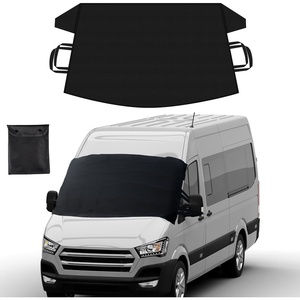 EcoNour Windshield Cover for Ice and Snow – Universal Fit for Car, SUV, Truck, Heavy Duty 600D Oxford Fabric Frost Protector for Ice & Sleet, Includes Anti-Theft Straps, Medium (69″x42″)(XX-Large)