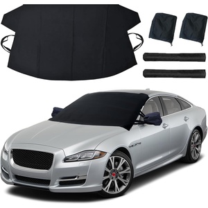 EcoNour Windshield Cover for Ice and Snow | Windshield Snow Cover with Side Mirror Cover & Wiper Protection | Oxford Fabric Winter Cover for Cars, SUVs, Trucks | Medium (69″x42″)(Standard)