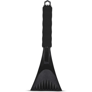 EcoNour Windshield Ice Scraper for Car 2 Pack Scraper to Remove Snow & Ice | Ice Crusher for Car Window with Foam Handle for Perfect Grip | Ice Removal Accessories(black)