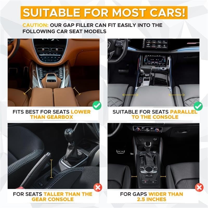 image:imageEcoNour Car Seat Gap Filler with Cup Holder 254 x 152 cm Auto Console Organizer in Between Front Seats for Holding Phone Drink and Cards Travel Accessories with 2 Headrest HooksGapfiller with Cup Holder