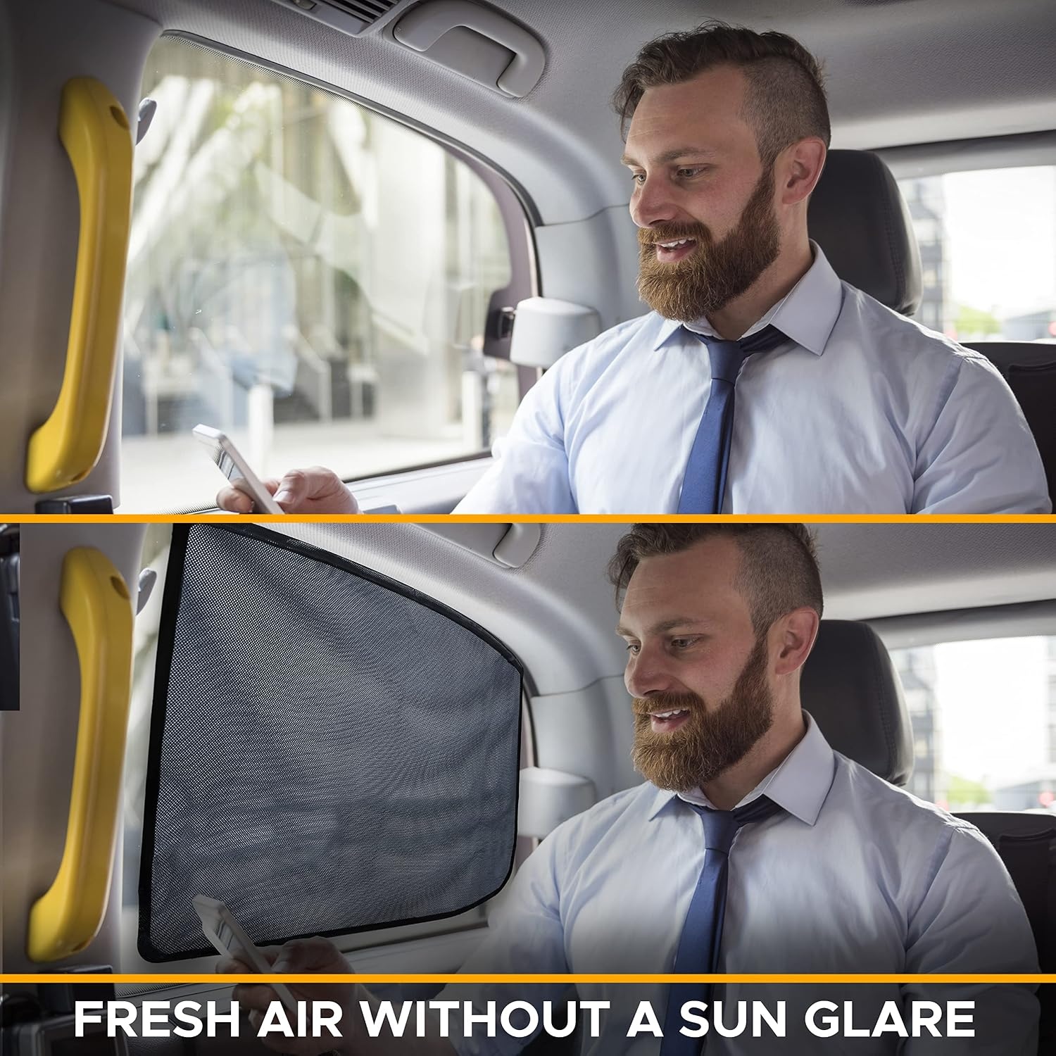 image:imageEcoNour Magnetic Car Side Window Sun Shade 1 Pack Rear Window Sunshade Covers amp Blocks UV Rays Baby Shades for Side Windows Ensures Privacy Protection Baby Car Travel Accessories 26x19Black Suction Magnet