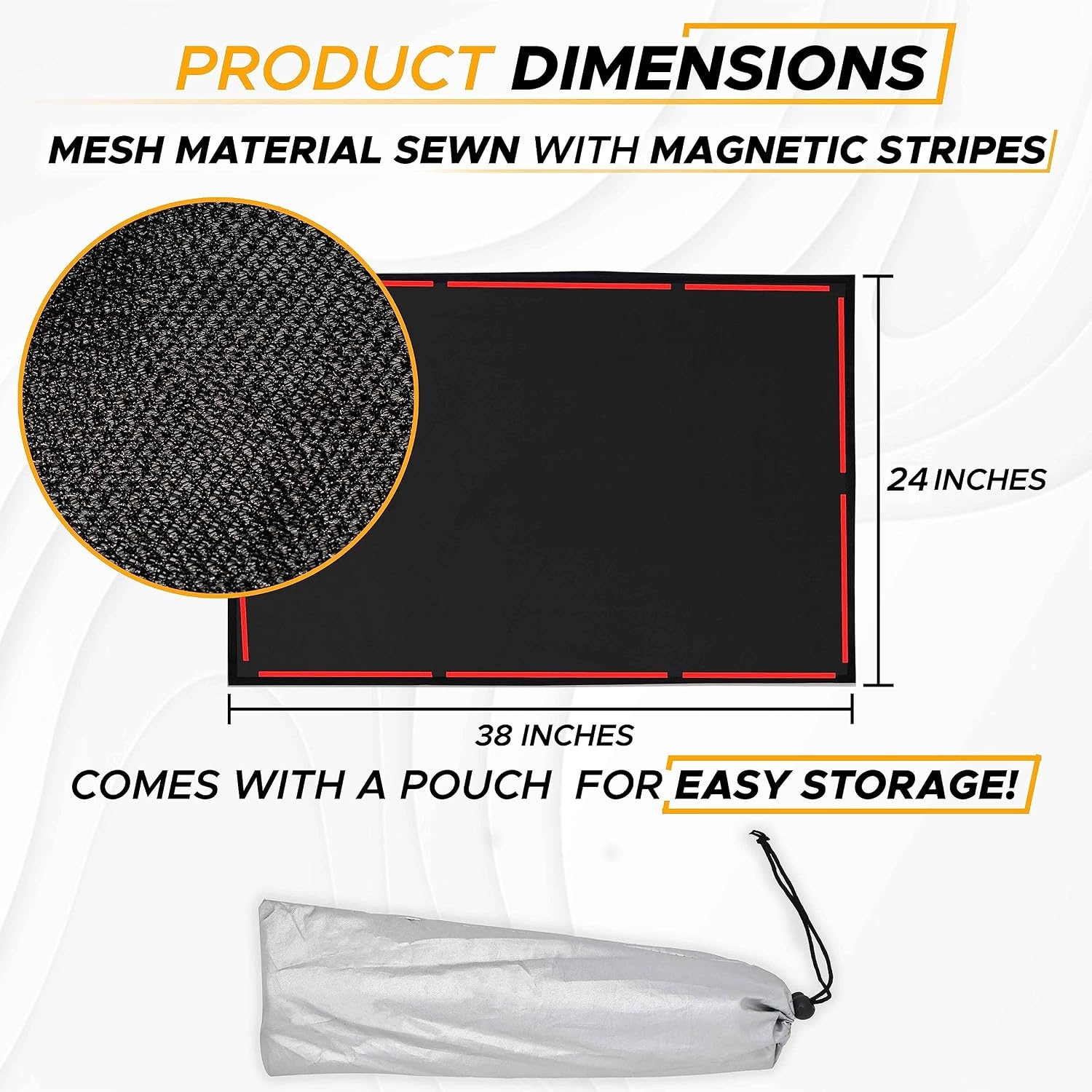image:imageEcoNour RV Window Shade Foldable Trailer Door Window Cover for Total UV Camper Window Shade for Privacy Blackout Trailer Accessories for Camper Windows 25x16 inchesBlack