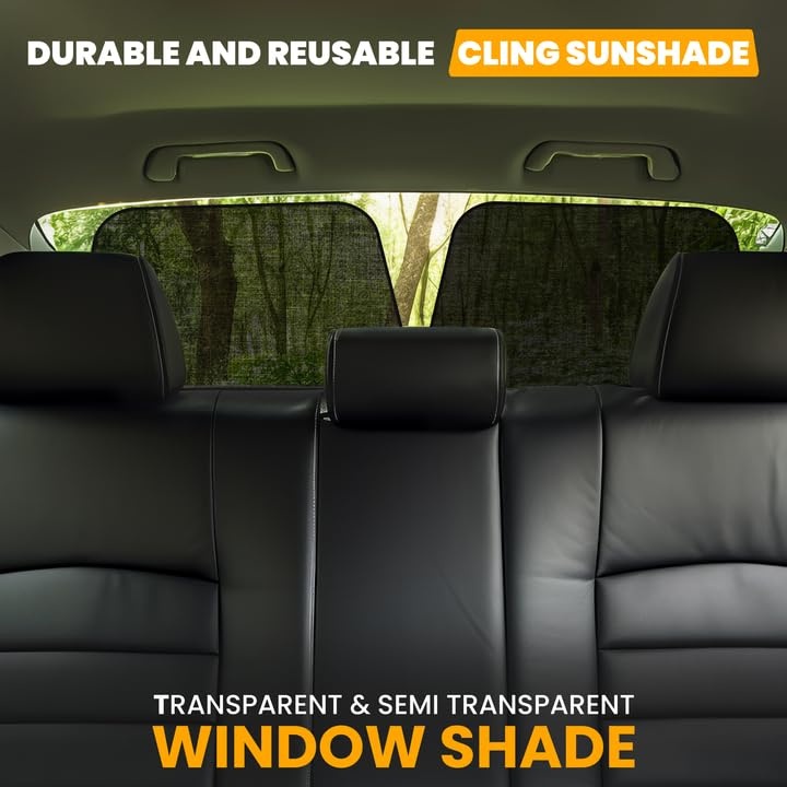 image:imageEcoNour Side Window Shades for Baby4 Pack Side Window Sunshade for Kids UV Protection Sun Shades for Kids Fits Most Camper Bus Van RV Minivan Truck MPV amp SUV XLarge 26x16Large Plus 4 Pack
