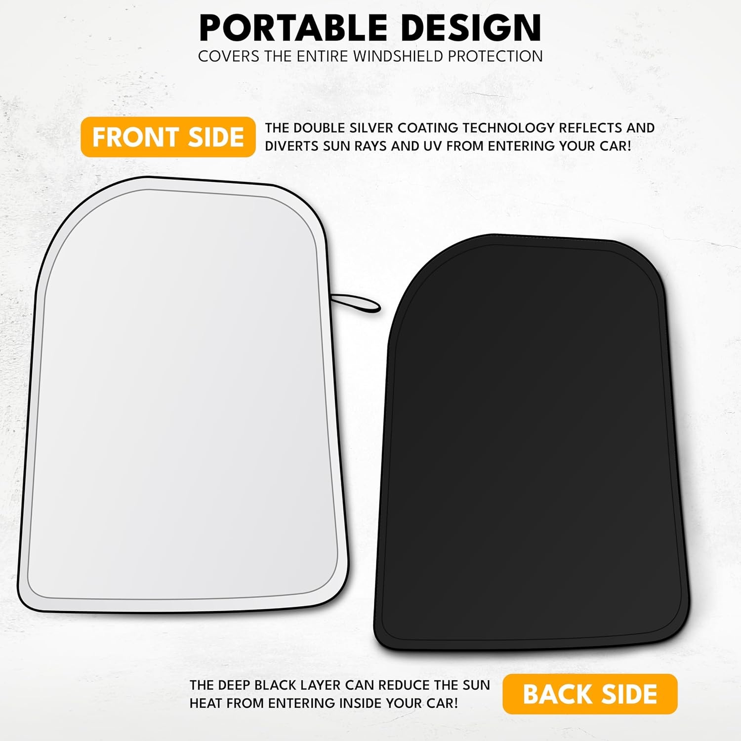 image:imageEcoNour Windshield Sun Shade Cartoon Design Medium Size 31 L x 28 W Funny Printed Car Sunshade Foldable 240T Polyester Blocks Heat and UV Rays for Front Window ProtectionCustom Size Tesla Model3 ModelY