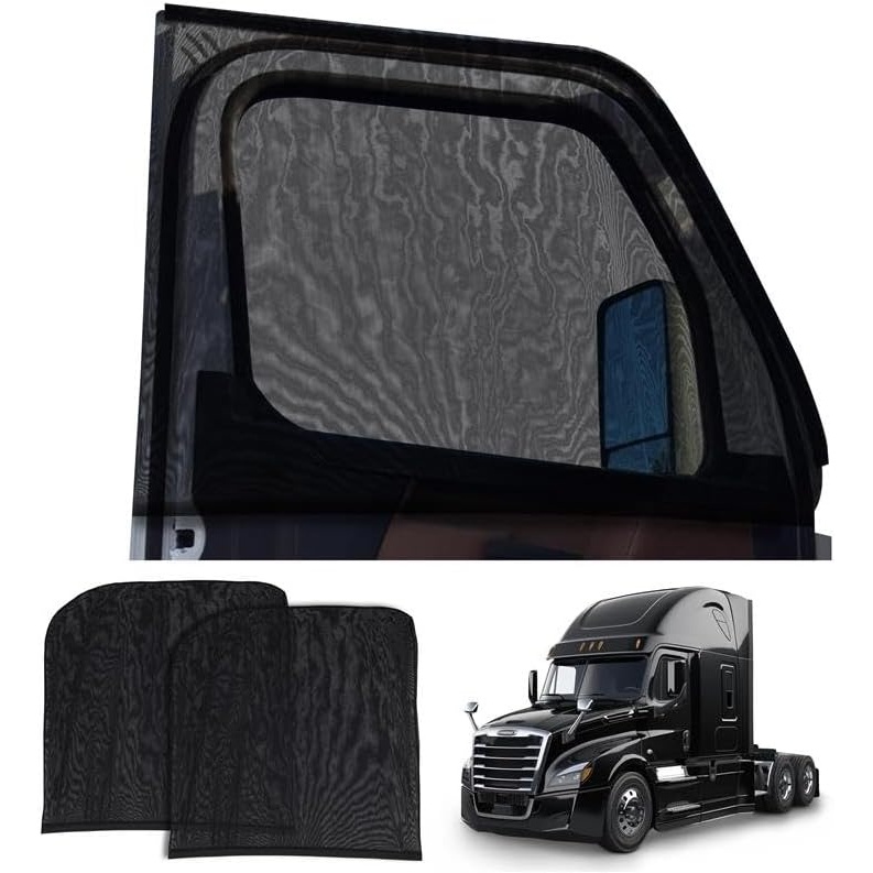 image:imageEcoNour Car Front Side Window Sun Shades Compatible for Toyota Tundra 2P ack Breathable Super Stretchy Mesh Sun Shade Heat Block UV Protection Car Window Screen Covers Mosquito Net CurtainsXXXLarge