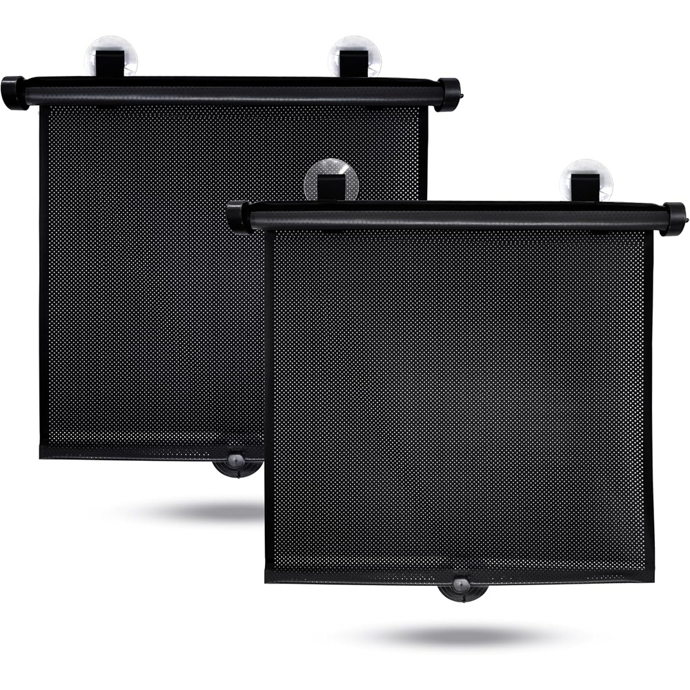 image:imageEcoNour Car Window Shades for Baby 2 Pack Upgraded Shades for Side Window Comes with Enhanced Suction Cups amp Large Clips for Durability Baby Car Accessories 18 x 20Medium