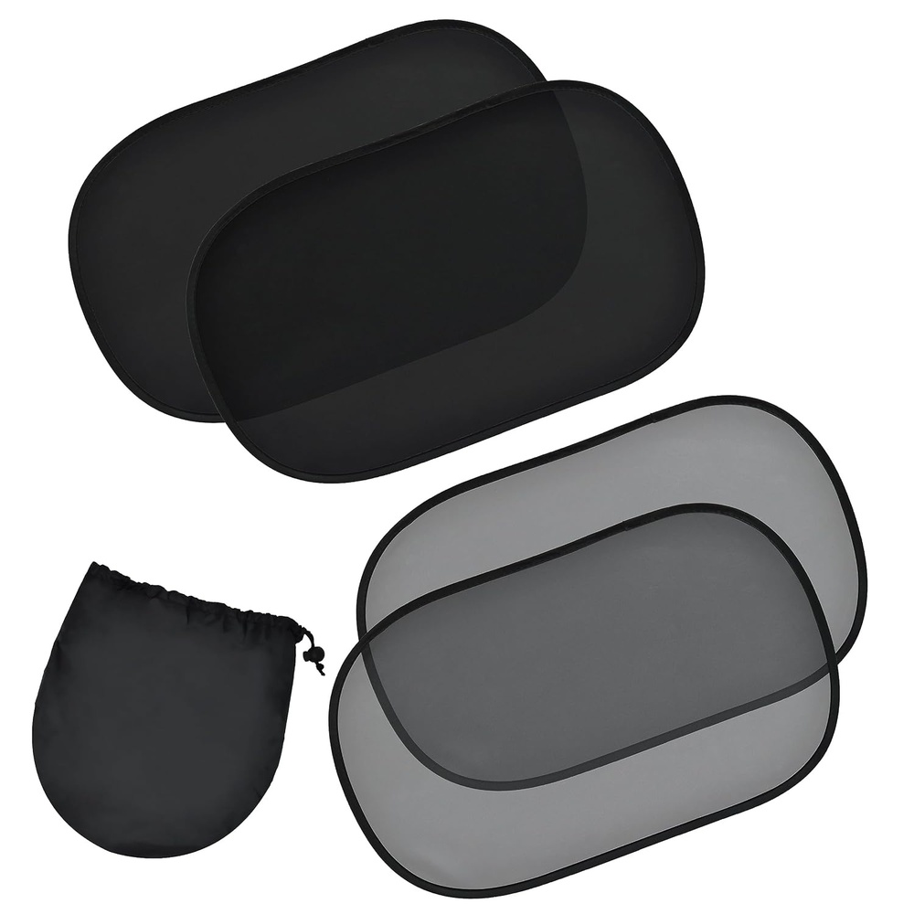 image:imageEcoNour Side Window Shades for Baby4 Pack Side Window Sunshade for Kids UV Protection Sun Shades for Kids Fits Most Camper Bus Van RV Minivan Truck MPV amp SUV XLarge 26x16Medium 4 Pack