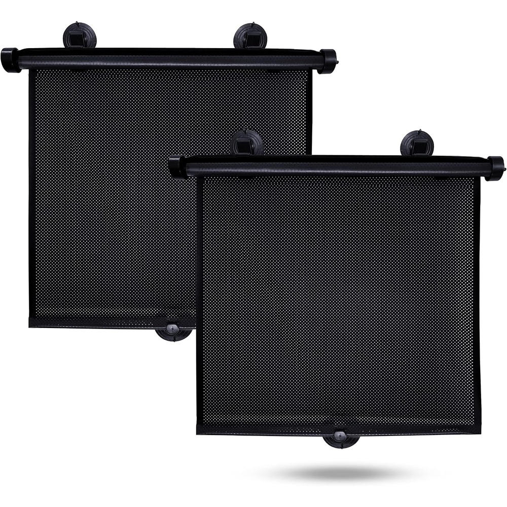 image:imageEcoNour Window Shades for Car Baby 2 Pack Retractable car Window Shade for Baby for Sun Protection for Kids Passengers amp Pets in The Back Seat Car Window Covers for Trucks 20x22Large