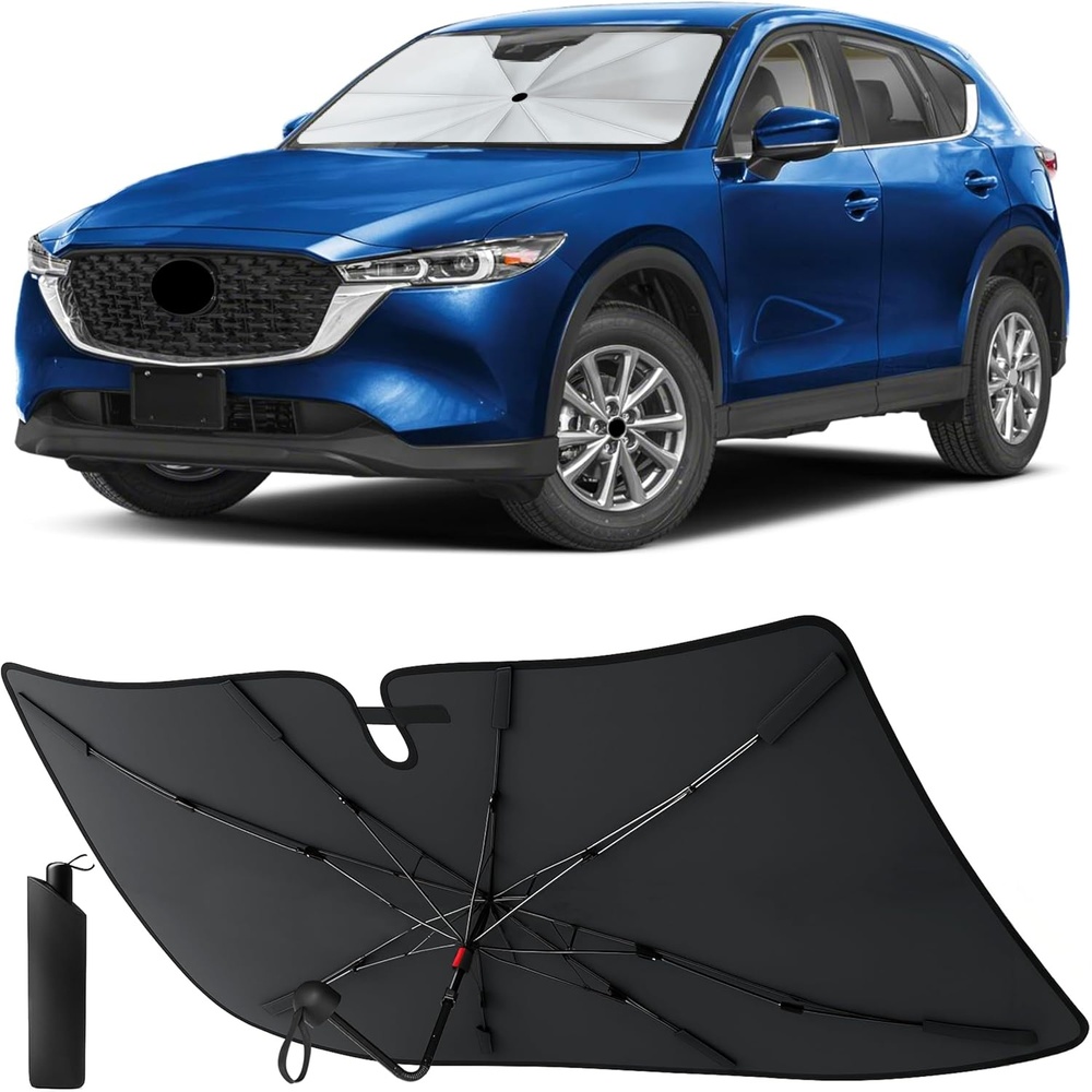 image:imageEcoNour Windshields Sun Shade for Car Foldable Sun Shield UV amp Heat Protection for Front Window Shade with Storage Pouch Fits Coupe Sedan amp Hatchbacks Small 52x31CX5 20172026