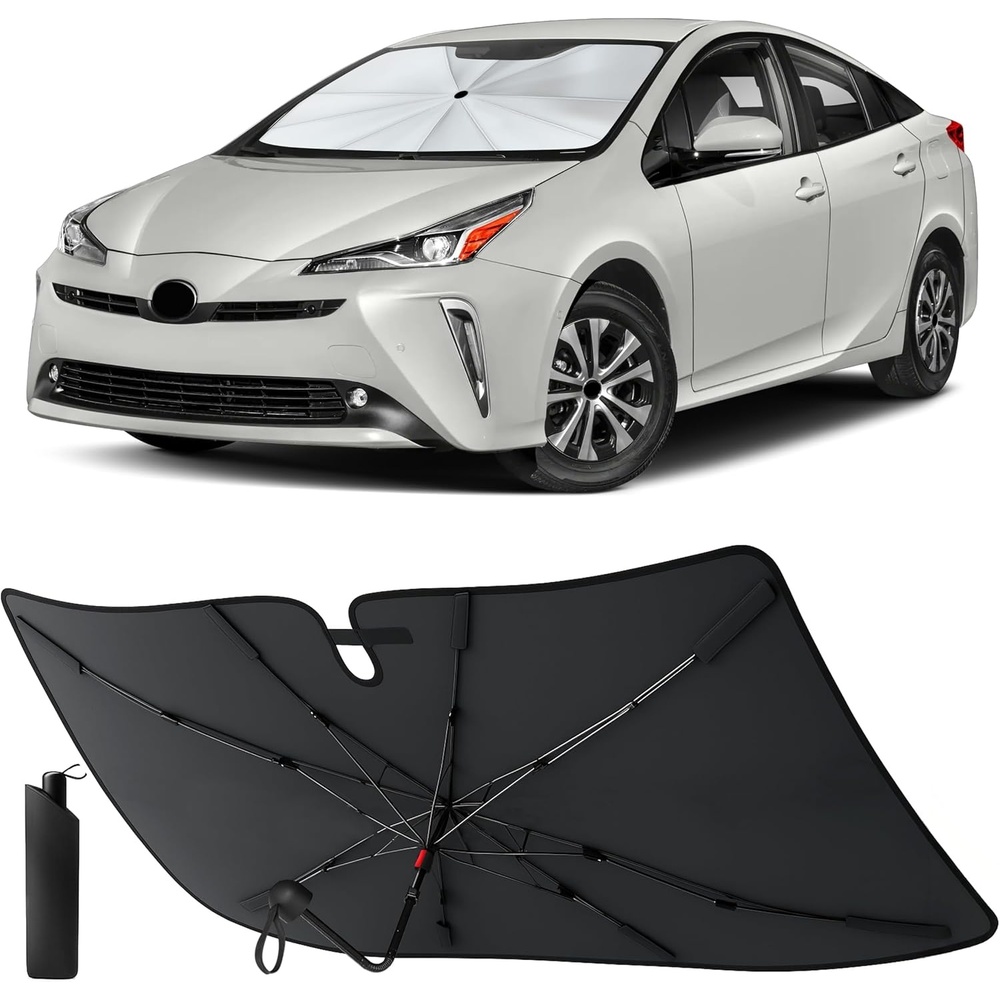 image:imageEcoNour Windshields Sun Shade for SUV amp MPV Car Front Windshields UV Blocker Sunshade amp Window Tint Shade Accessories with Storage Pouch Keeps Interior Cool XLarge 61 x 35 InchPrius Hatchback 20162022