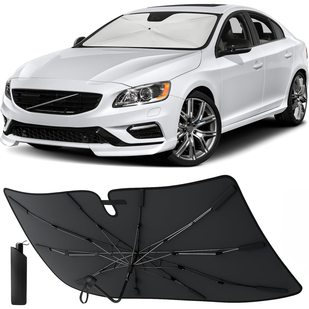 image:imageEcoNour Windshields Sun Shade for SUV amp MPV Car Front Windshields UV Blocker Sunshade amp Window Tint Shade Accessories with Storage Pouch Keeps Interior Cool XLarge 61 x 35 InchSmall