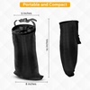 EcoNour 2 Pack Car Trash Bag | Washable Back Seat Hanging Bag | Elastic Opening & Easy Mount | Garbage Can with Waterproof Oxford Material, Accessories for Camping, Traveling & Outdoor(Black)