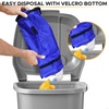 EcoNour 2 Pack Car Trash Bag | Washable Back Seat Hanging Bag | Elastic Opening & Easy Mount | Garbage Can with Waterproof Oxford Material, Accessories for Camping, Traveling & Outdoor(Blue)