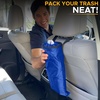EcoNour 2 Pack Car Trash Bag | Washable Back Seat Hanging Bag | Elastic Opening & Easy Mount | Garbage Can with Waterproof Oxford Material, Accessories for Camping, Traveling & Outdoor(Blue)