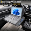 EcoNour 2 in 1 Car Steering Wheel Desk | Lap Desk for Convenient Working | | Bamboo Trays for Eating | Interior Accessories for Truck Drivers | Lightweight Wooden Tray with Easy Storage(Fit For Honda CRV 2023-2026)