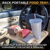 EcoNour 2 in 1 Car Steering Wheel Desk | Lap Desk for Convenient Working | | Bamboo Trays for Eating | Interior Accessories for Truck Drivers | Lightweight Wooden Tray with Easy Storage(Medium-Beige)