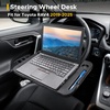 EcoNour 2 in 1 Car Steering Wheel Desk | Lap Desk for Convenient Working | | Bamboo Trays for Eating | Interior Accessories for Truck Drivers | Lightweight Wooden Tray with Easy Storage(Fit for Toyota RAV4 2019-2025)