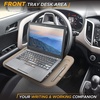 EcoNour 2 in 1 Car Steering Wheel Desk | Lap Desk for Convenient Working | | Bamboo Trays for Eating | Interior Accessories for Truck Drivers | Lightweight Wooden Tray with Easy Storage(Medium-Beige)