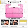 EcoNour 2 in 1 Car Steering Wheel Desk | Lap Desk for Convenient Working | | Bamboo Trays for Eating | Interior Accessories for Truck Drivers | Lightweight Wooden Tray with Easy Storage(Large-Pink)