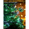 EcoNour 41 Ft 1000 LED Cluster Twinkle Lights for Easter Decor, 8 Modes String Lights for Decoration with Timer and Memory Function, Ambient Warm White Fairy Lights for Magical Home & Garden Décor(Cool White)