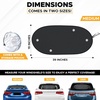EcoNour Back Window Sun Shade for Car,Rear Window Shade with 99% Protection | Safe guards from UV and Heat | Sun Shade for Car Window Baby Offers Complete Coverage for Rear Windshield | Medium (39″x19″)