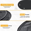 EcoNour Back Window Sun Shade for Car,Rear Window Shade with 99% Protection | Safe guards from UV and Heat | Sun Shade for Car Window Baby Offers Complete Coverage for Rear Windshield | Medium (39″x19″)