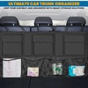 EcoNour Backseat Trunk Organizer | 42 x20 Inches Car Storage with 9 Spacious Pockets | Waterproof, Heavy-Duty Hanging Organizer for SUVs, Trucks & Hatchbacks | Space-Saving, Foldable & Easy to Install(42 x 20 inches)
